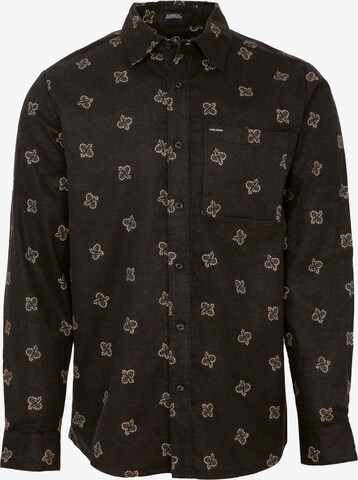 Coupe regular Chemise 'CASBAH WOVEN LS' Volcom en noir : devant