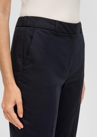 Effilé Pantalon à plis s.Oliver BLACK LABEL en bleu