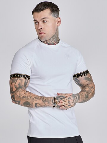 SikSilk Shirt in Wit: voorkant