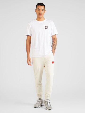 Effilé Pantalon 'Doak' HUGO en blanc