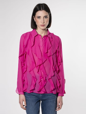 Camicia da donna di Influencer in rosa: frontale