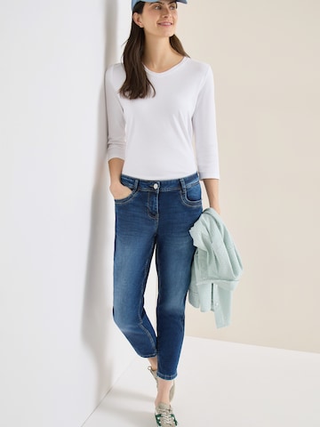 mėlyna CECIL Prigludęs Džinsai 'Scarlett'