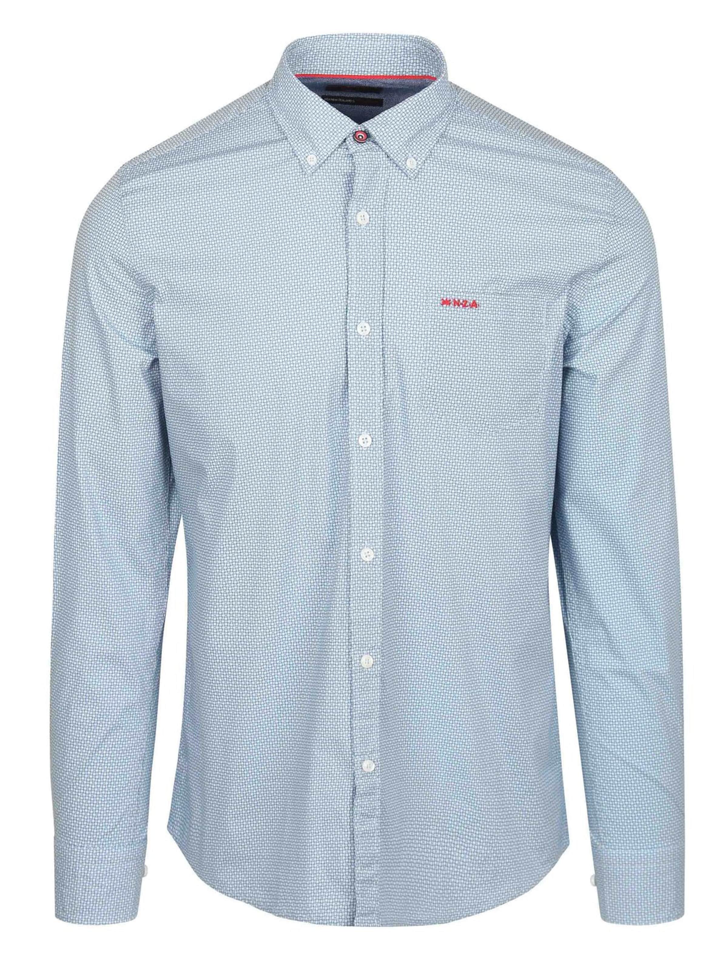 NZA New Zealand Auckland Regular fit Overhemd 'Adriel' in Blauw: voorkant