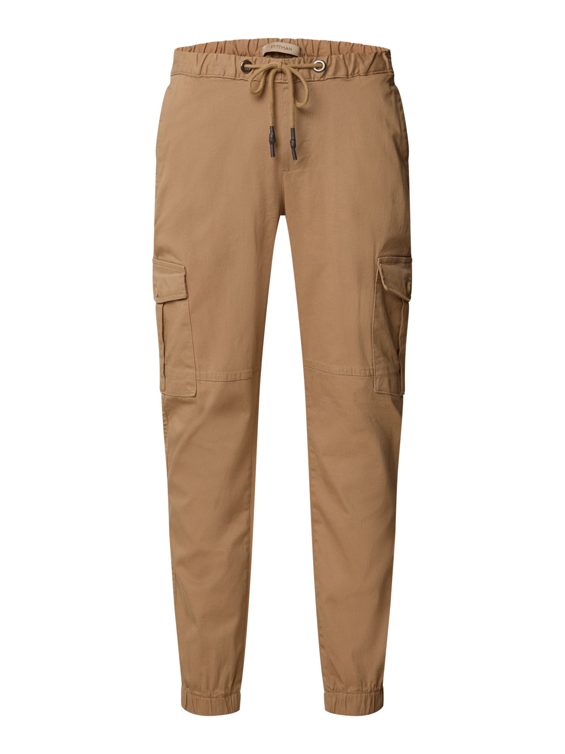 Pittman Tapered Cargohose 'Darius'‌‌‌‌‌ in Beige: Vorderseite