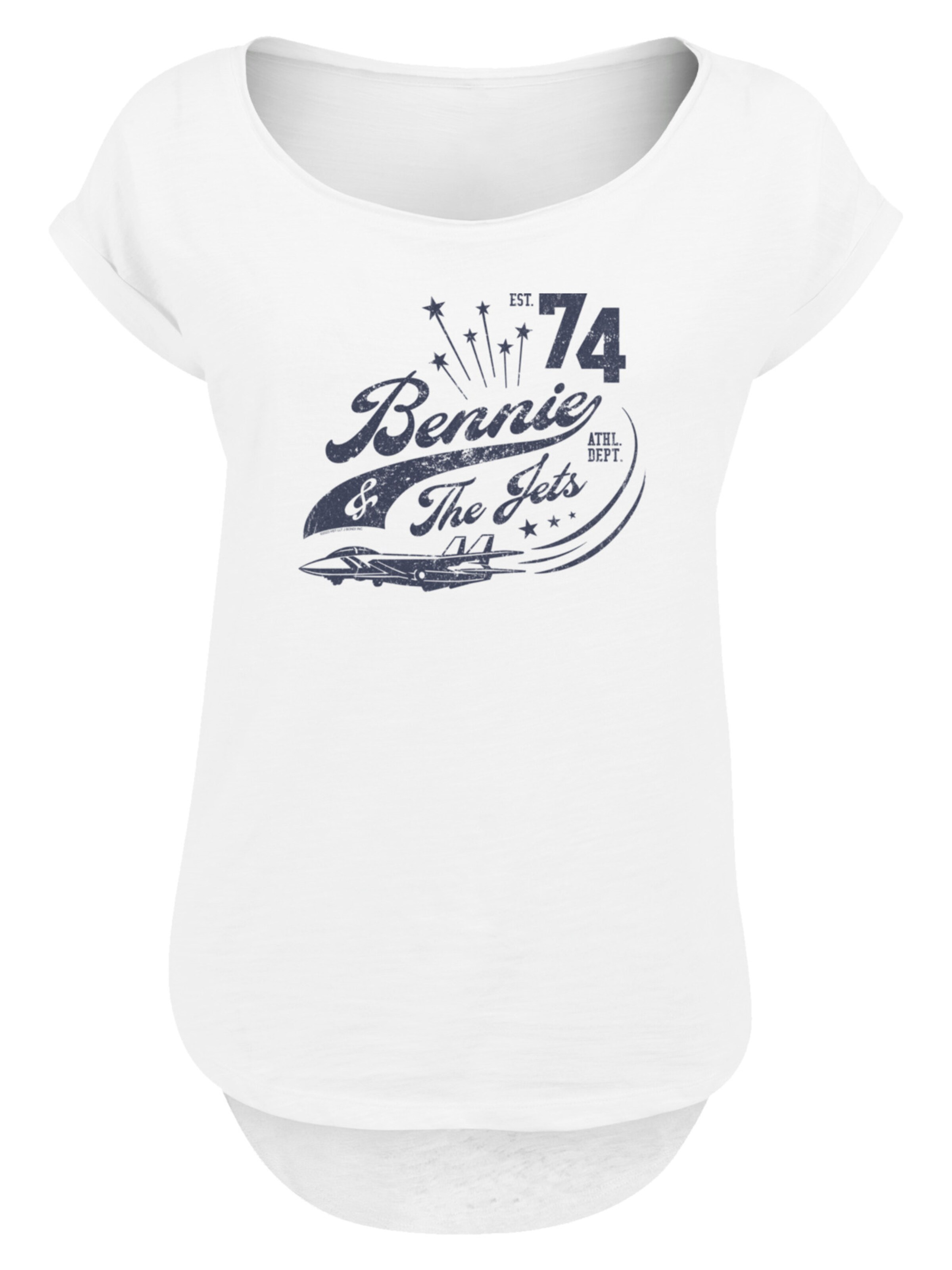 F4NT4STIC Shirt in de kleur Navy / Wit, Productweergave