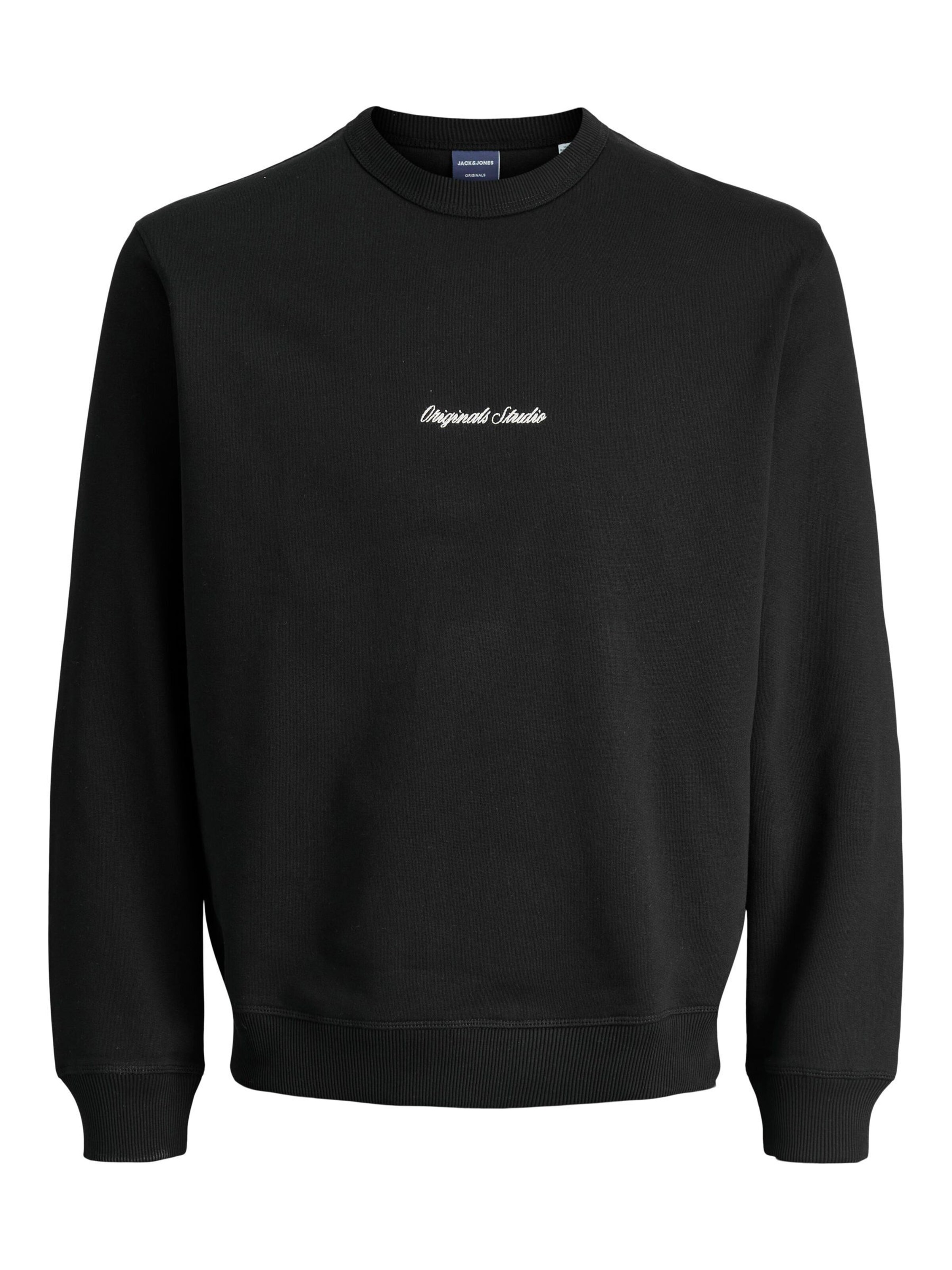 Sweat Jack & Jones Junior en noir : devant