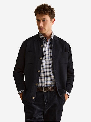 Veste mi-saison Il Lanificio en bleu : devant