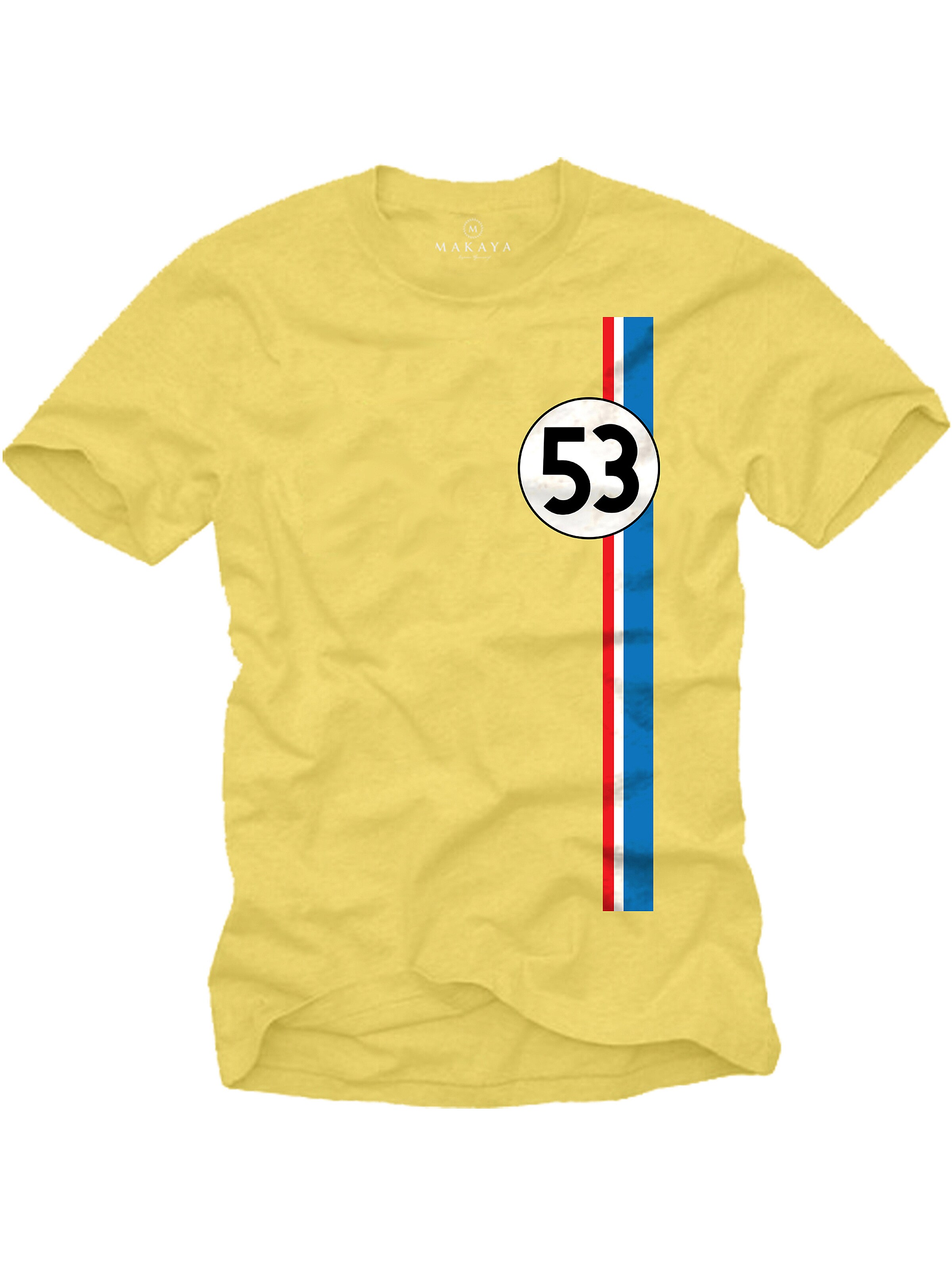 MAKAYA Shirt 'Herb-ie 53' in Yellow: front