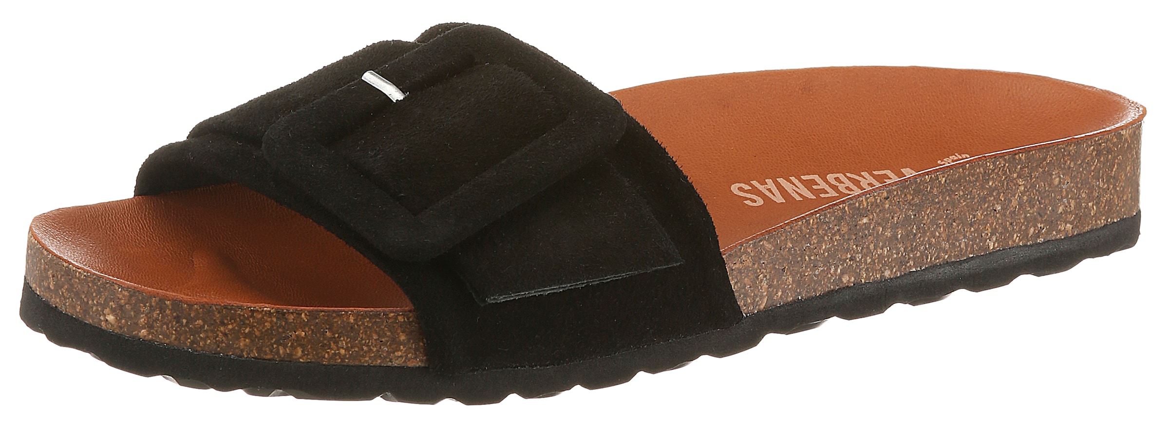 VERBENAS Pantolette in Schwarz: Vorderseite