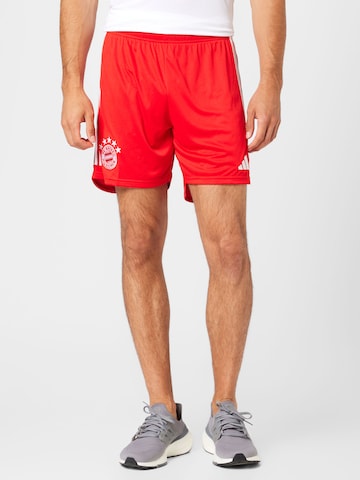 ADIDAS PERFORMANCE Regular Sportshorts 'FC Bayern München 23/24' in Rot: predná strana