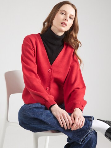 VERO MODA Knit Cardigan 'VMGold' in Red: front