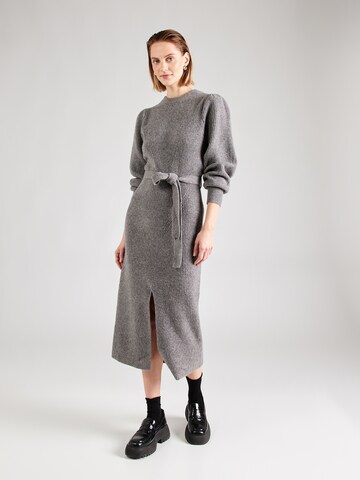 VILA Knit dress in Grey: front