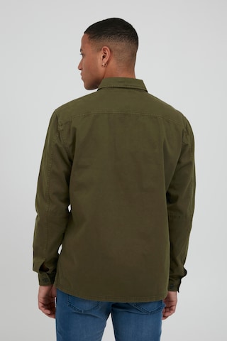 BLEND Comfort fit Button Up Shirt 'AVINO' in Green