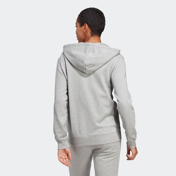 ADIDAS SPORTSWEAR Sportsweatjacke 'Essentials Linear French Terry' in Grau