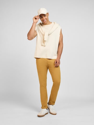 Pittman Slimfit Hose 'Derrick' in Gelb