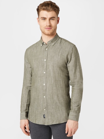 Only & Sons Regular fit Button Up Shirt 'Arlo' in Green: front