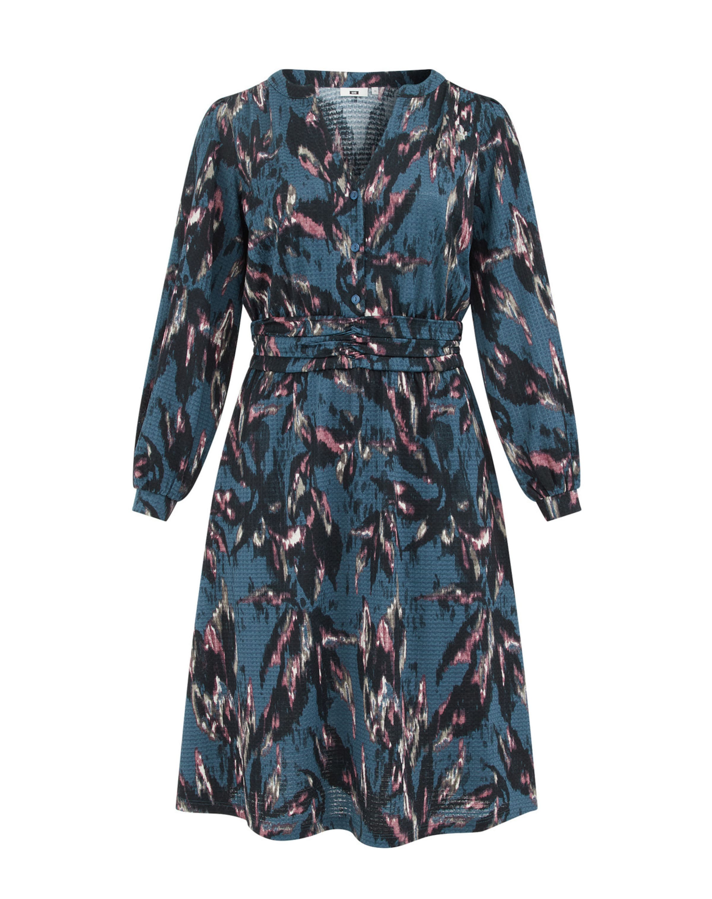 WE Fashion Košilové šaty – modrá: přední strana