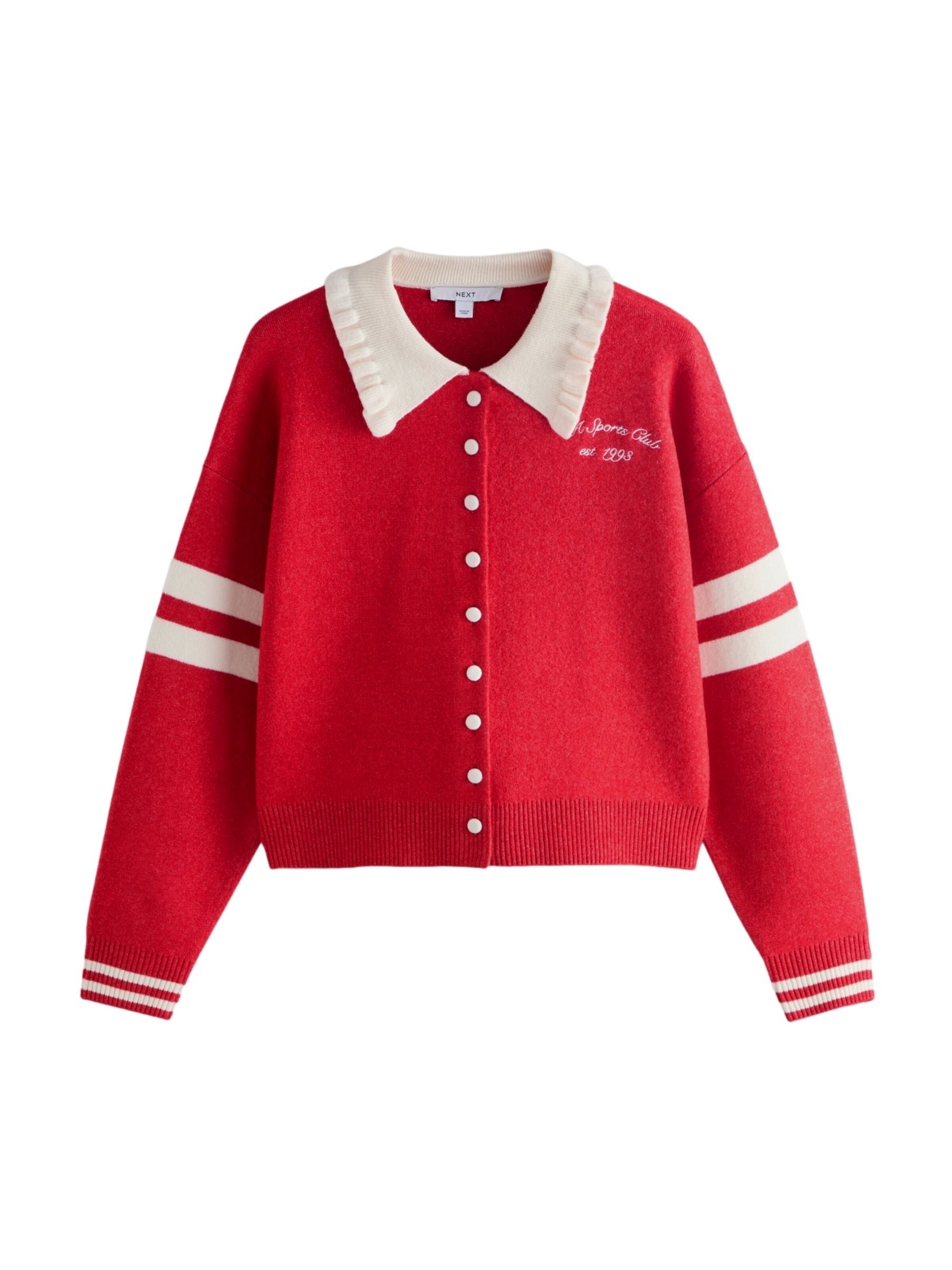 Next Cardigan en 6XL-7XL en rouge / blanc, Vue avec produit