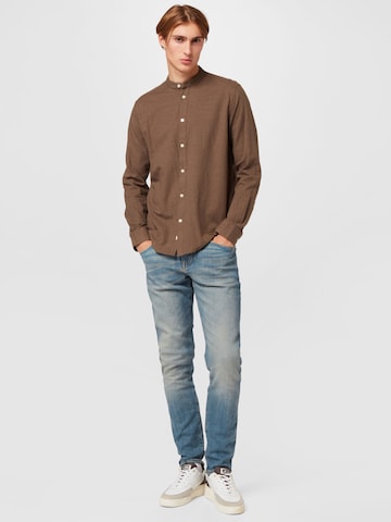 minimum Regular Fit Skjorte 'ANHOLT' i brun