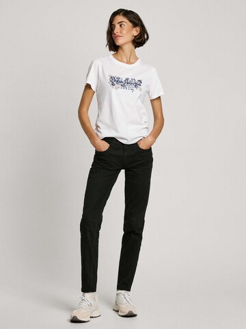 Coupe slim Pantalon 'Thelma' Pepe Jeans en noir