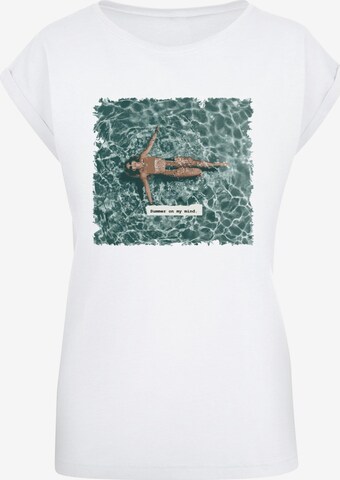 T-shirt 'Summer - On My Mind' Merchcode en blanc : devant