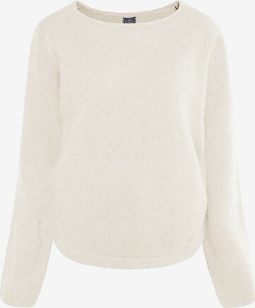 DreiMaster Maritim Sweater in White: front