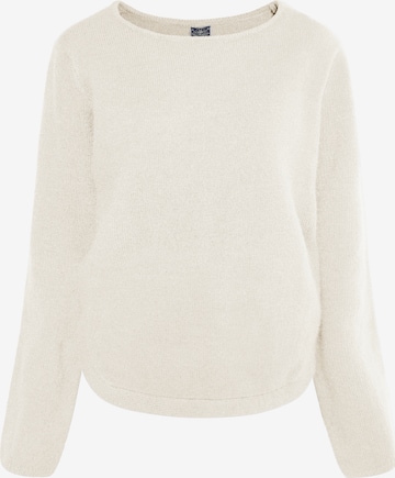 DreiMaster Maritim Sweater in White: front