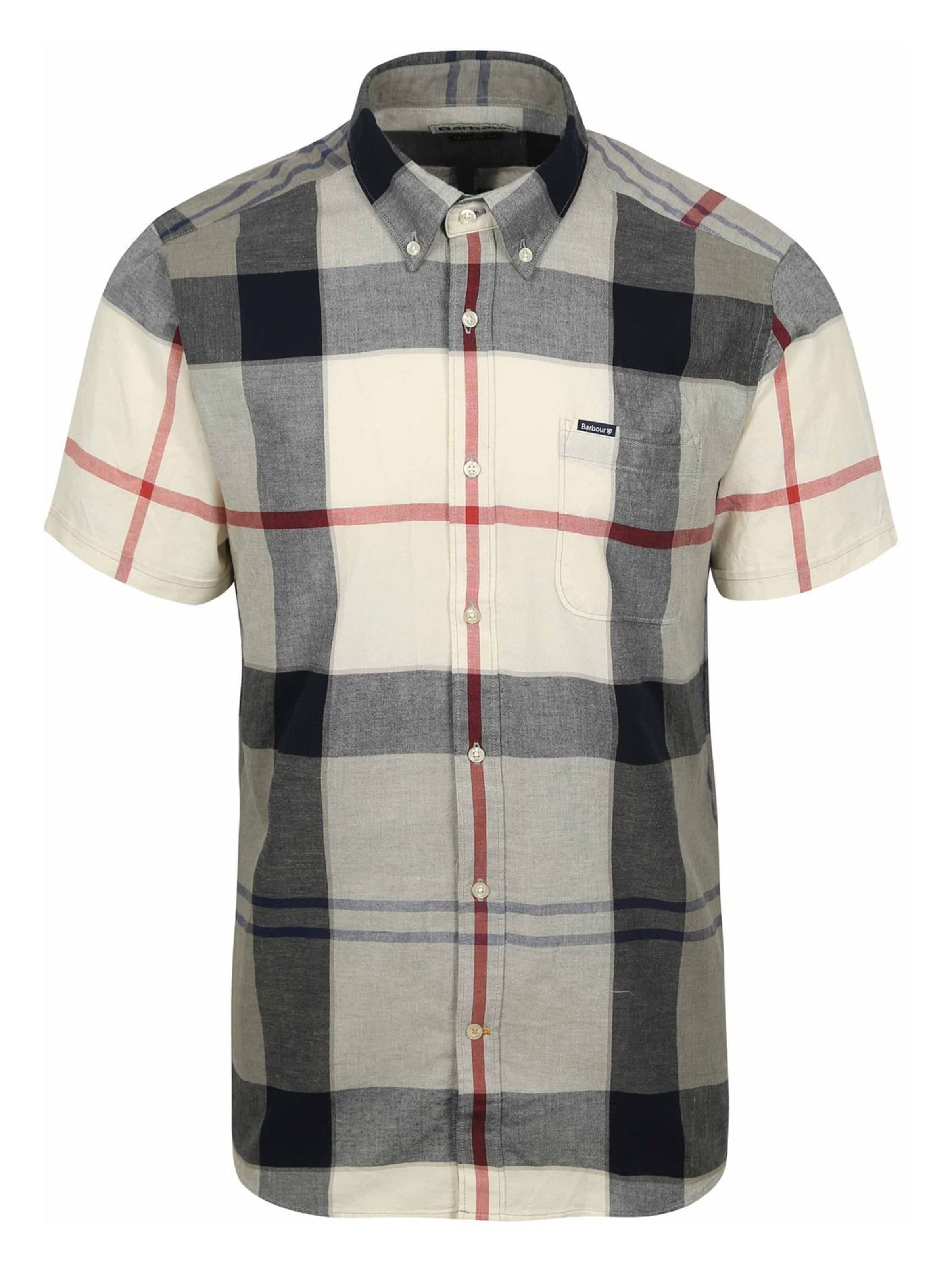 Barbour Regular fit Overhemd in Grijs: voorkant