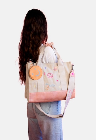 Fritzi aus Preußen Schultertasche 'Tote Bag Limited Ebro Fun' in Beige: Vorderseite