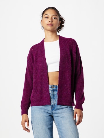 MORE & MORE Knit cardigan in Purple: front