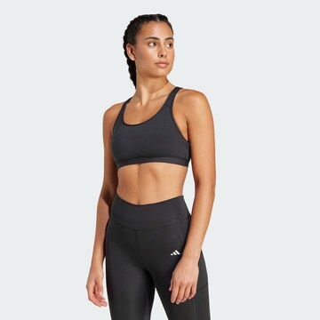 ADIDAS PERFORMANCE Korzetová Sportovní podprsenka 'All Me Essentials' – černá: přední strana