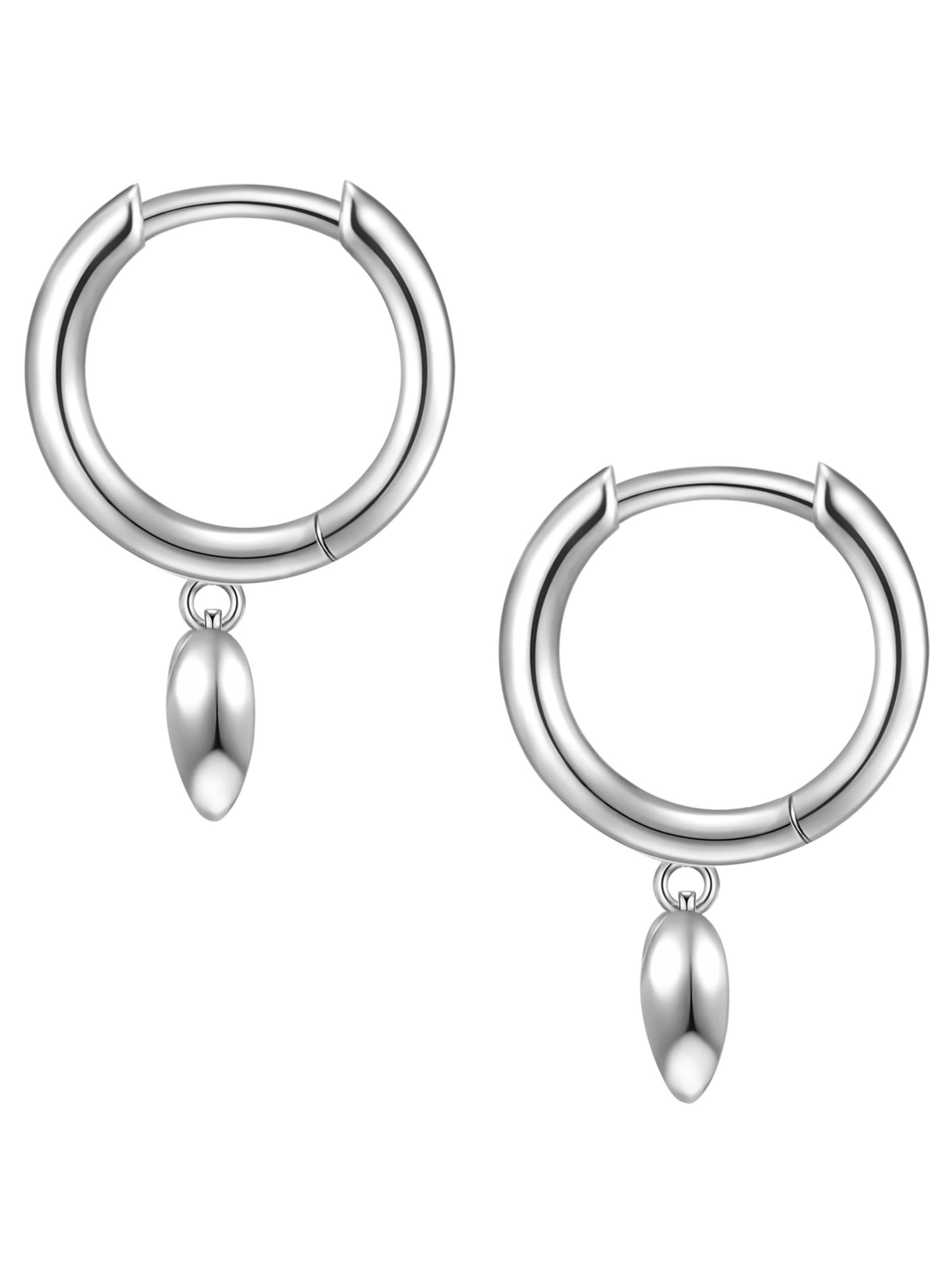 Boucles d'oreilles Glanzstücke München en argent : devant