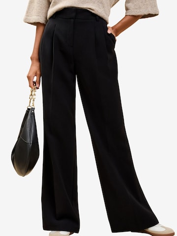 Lipsy Широкий Брюки со складками в Черный: спереди