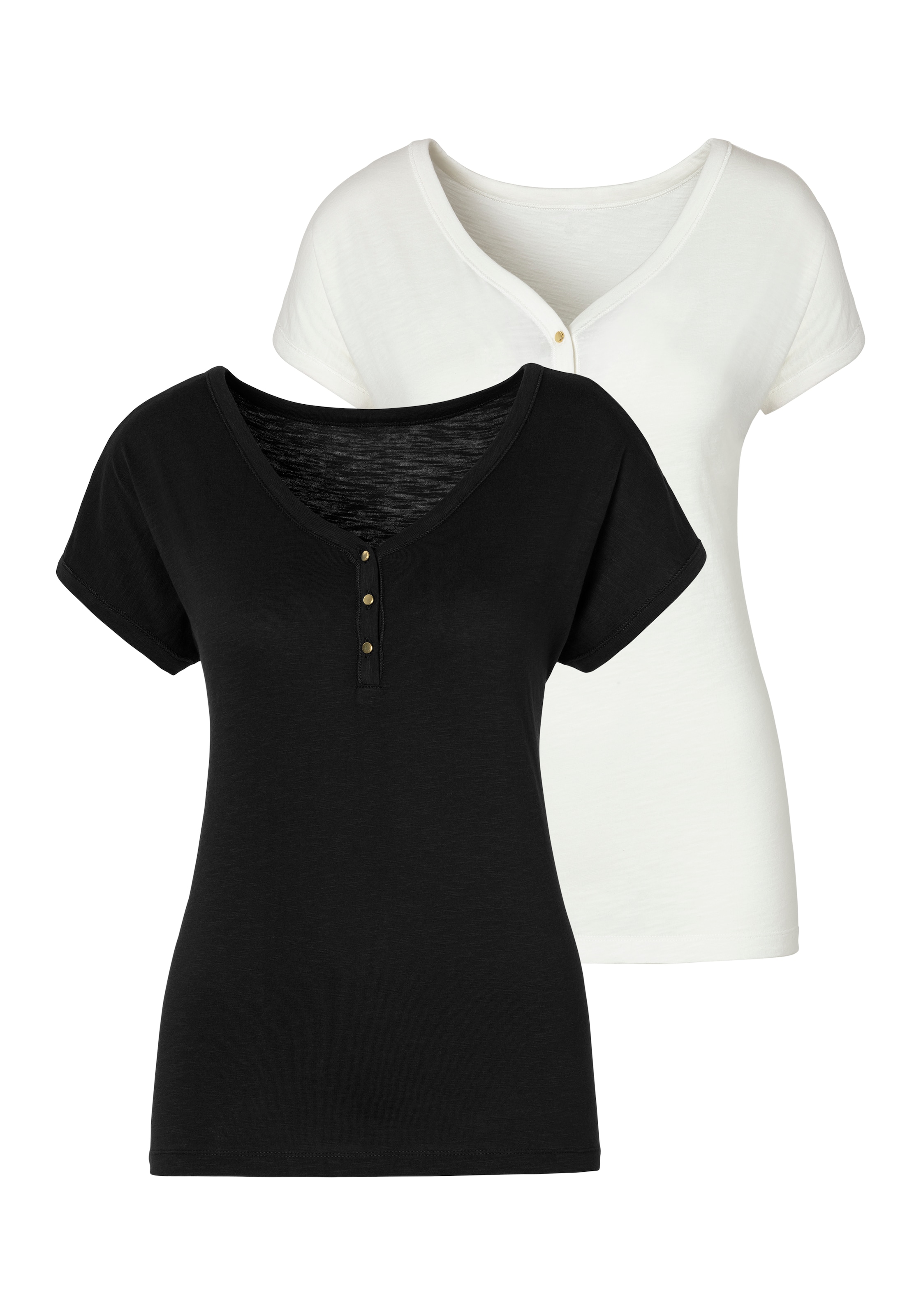 melns VIVANCE T-Krekls: no priekšpuses