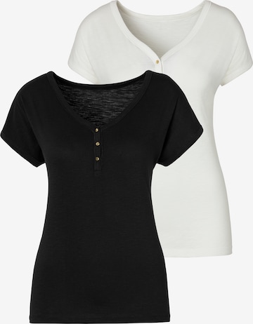 VIVANCE - Camiseta en negro: frente