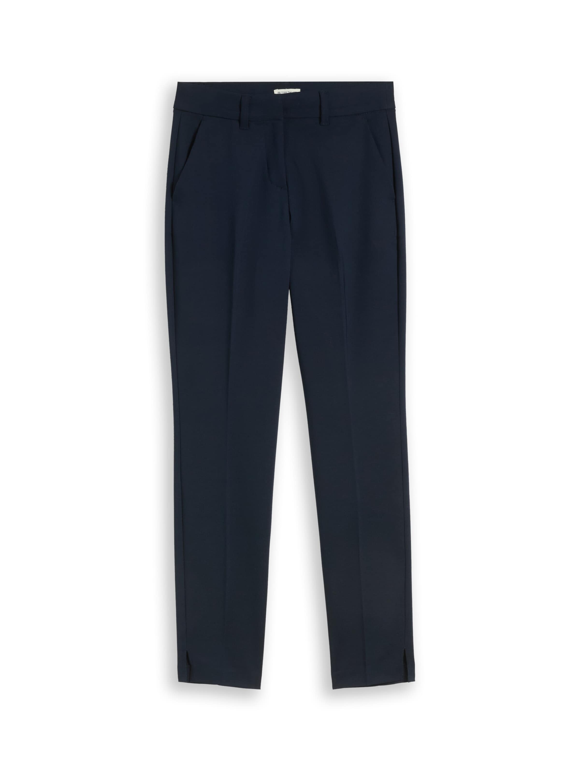 TOM TAILOR - Slimfit Calças com vincos 'Mia' em azul: frente