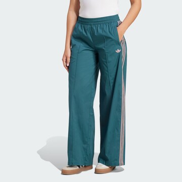Wide leg Pantaloni di ADIDAS ORIGINALS in verde: frontale