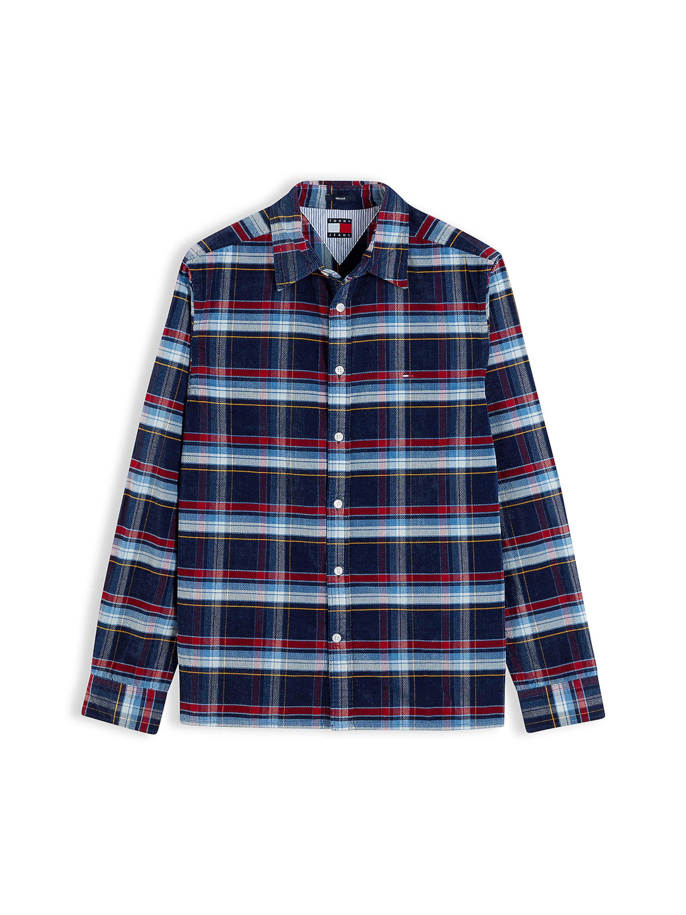 Coupe regular Chemise Tommy Jeans en bleu : devant