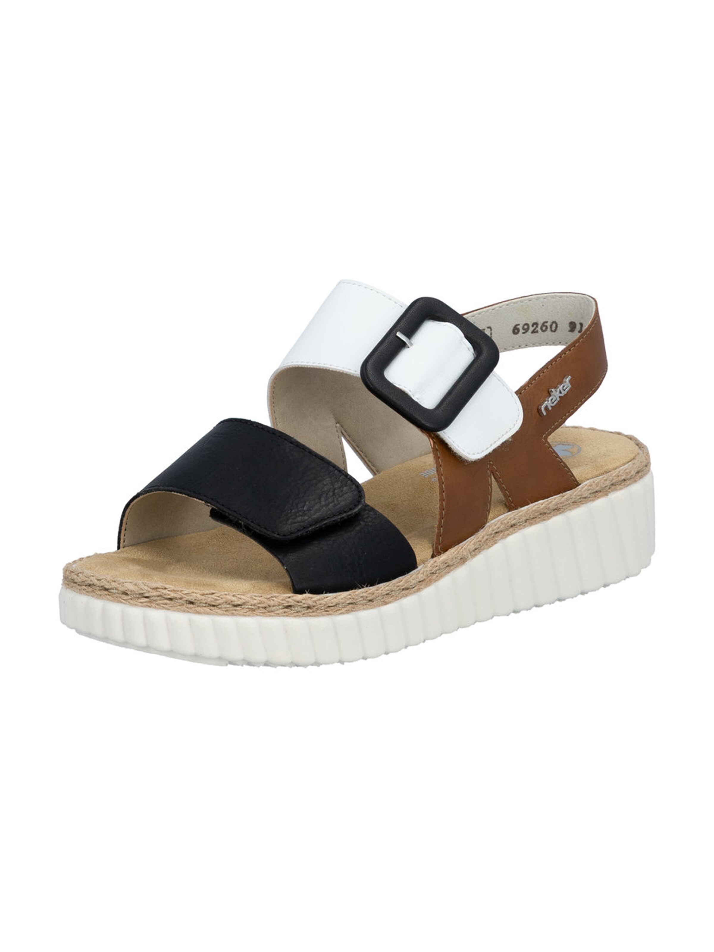 Sandales à lanières Rieker en mélange de couleurs : devant