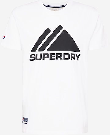 Tricou de la Superdry pe alb: față