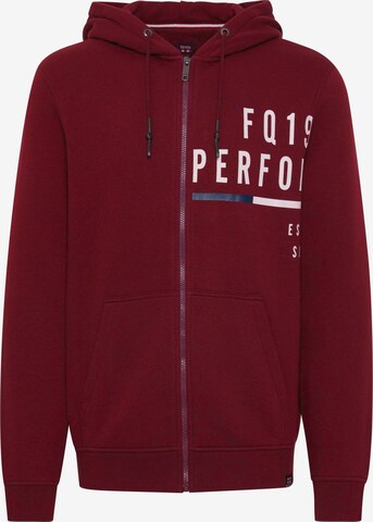 FQ1924 Zip-Up Hoodie in Red: front