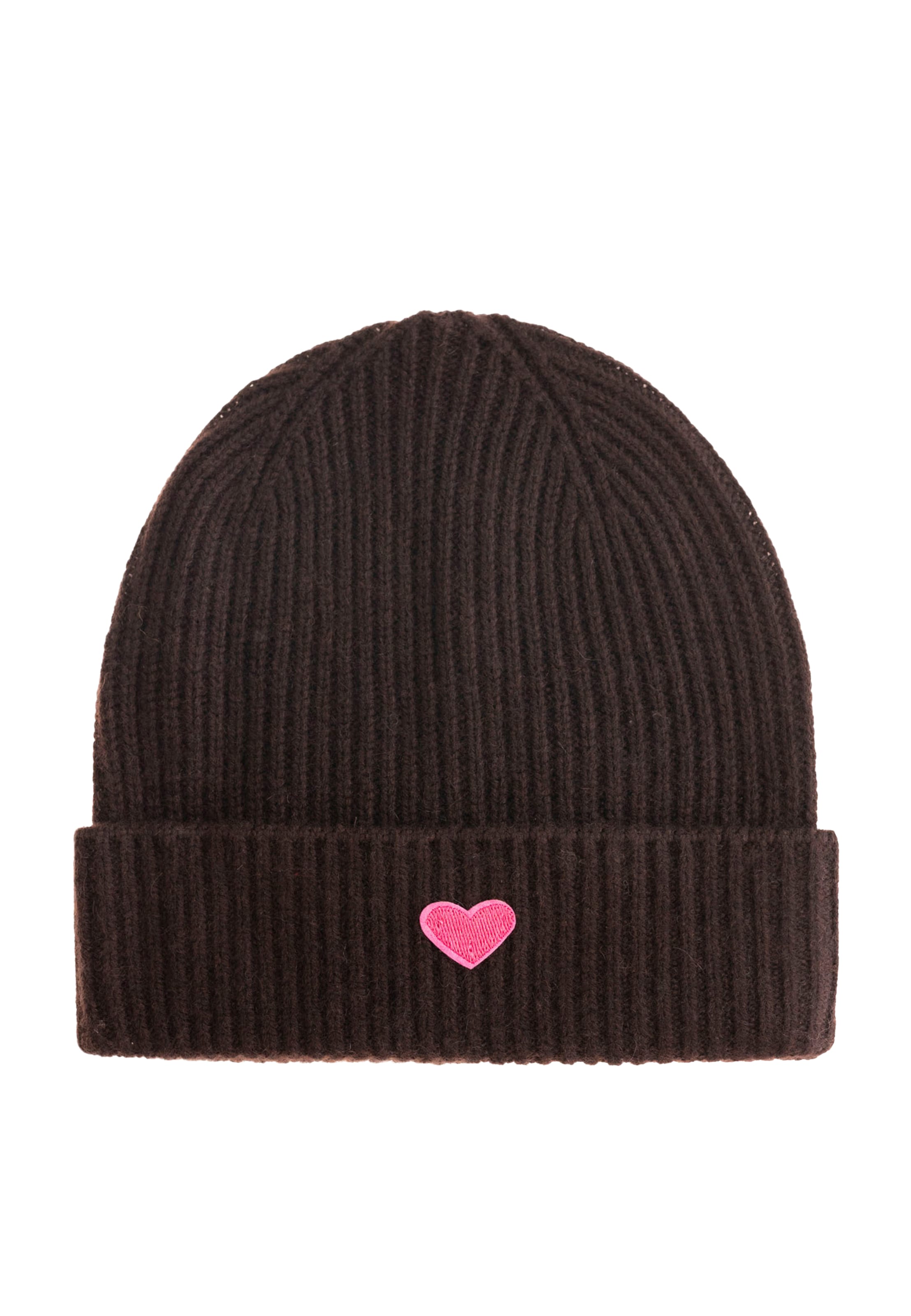 Zwillingsherz Beanie in Brown: front