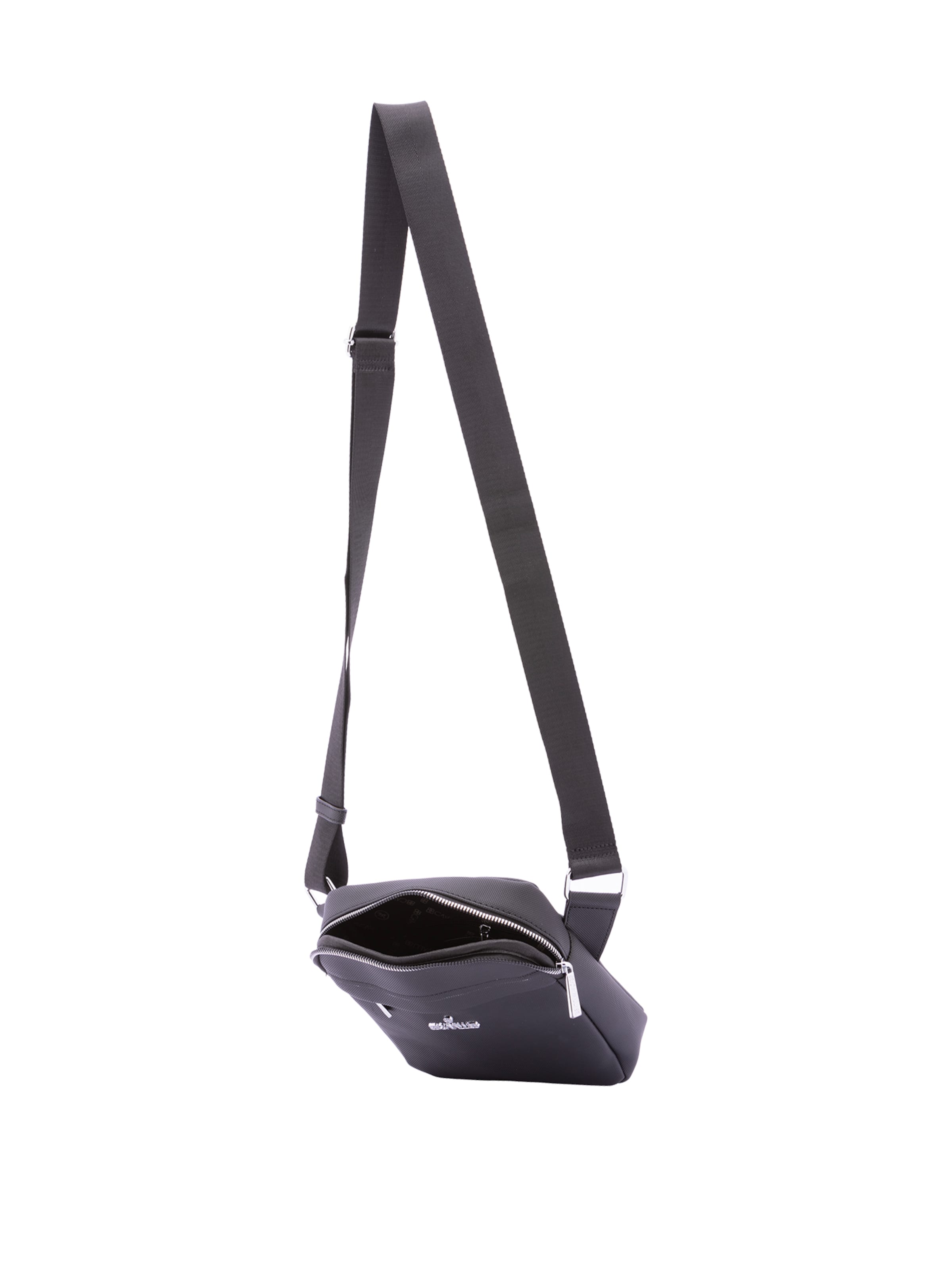 Borsa a tracolla 'Borsa a Tracolla B Cavalli Poliestere Zip Nera 19x21x6 cm' di B. Cavalli in nero