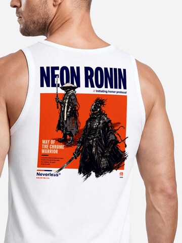 Neverless Shirt 'Neon Ronin' in White