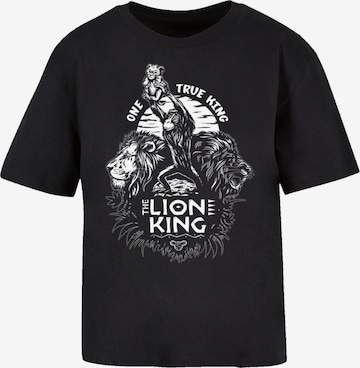 T-shirt oversize 'Disney König der Löwen One True King' F4NT4STIC en noir : devant
