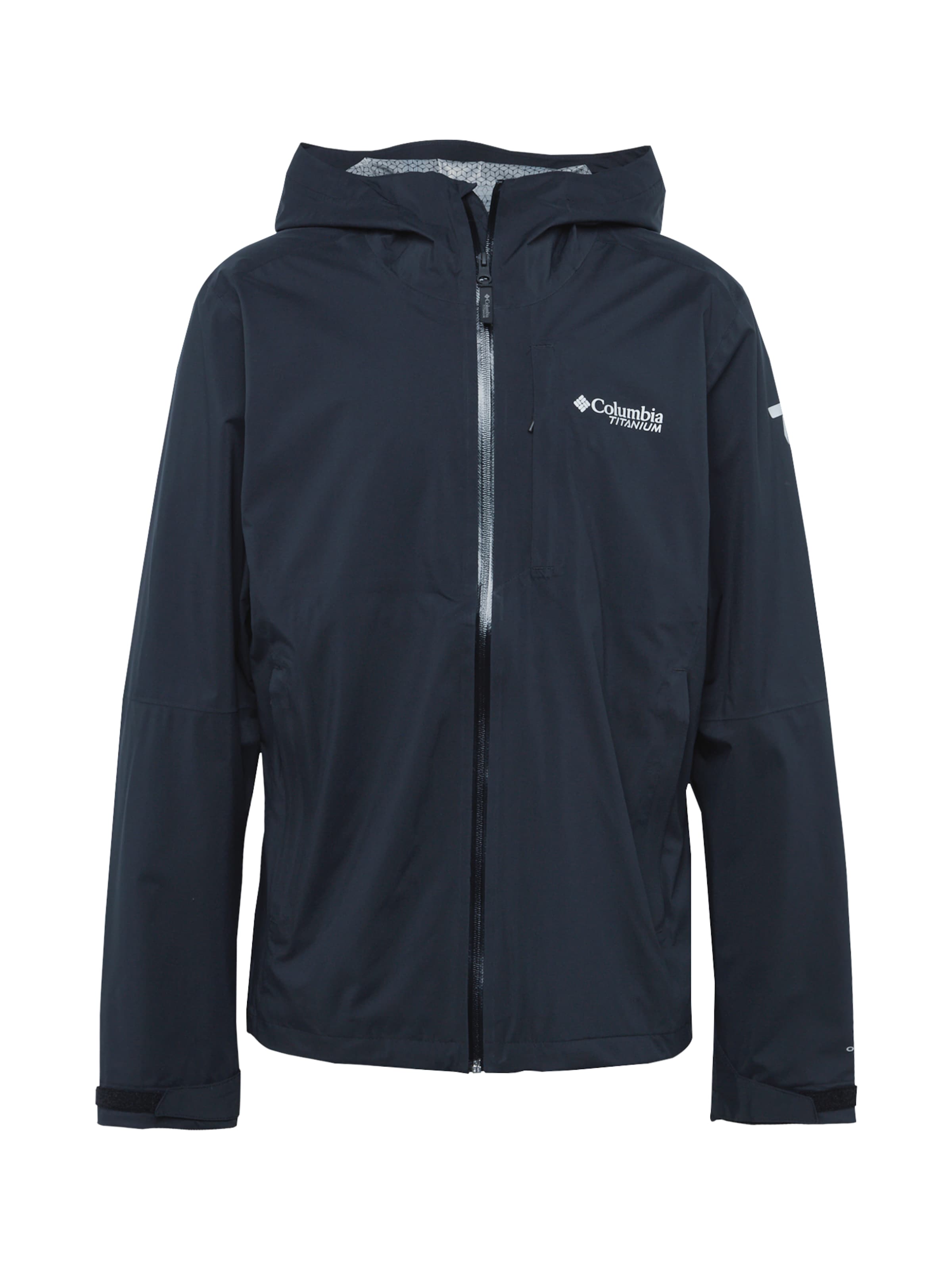 COLUMBIA Μπουφάν πεζοπορίας σε μαύρο: μπροστά