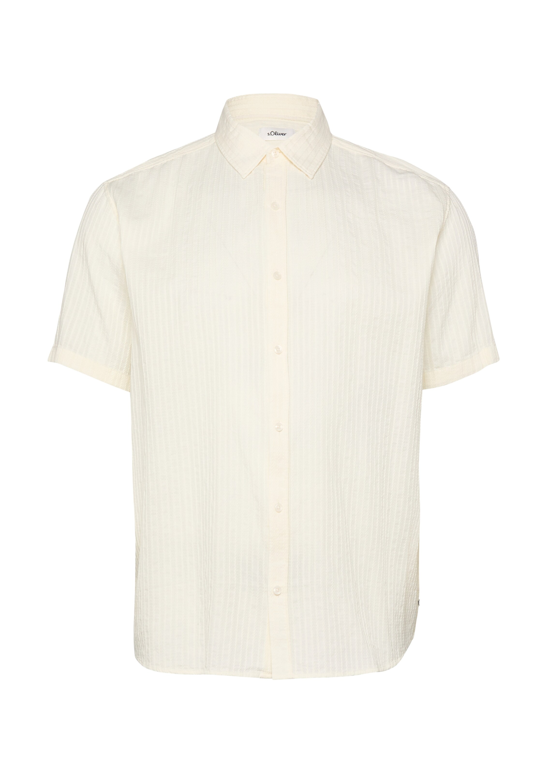 s.Oliver Regular fit Overhemd in Beige: voorkant