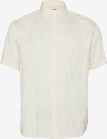 Coupe regular Chemise s.Oliver en beige : devant