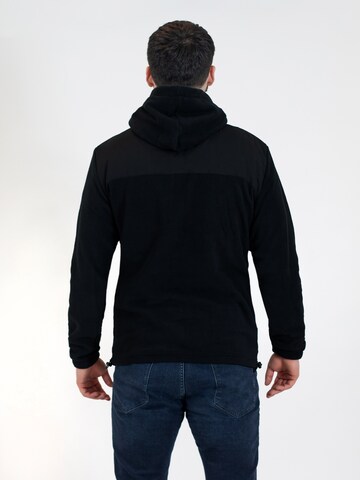 SPITZBUB Fleece jas in Zwart