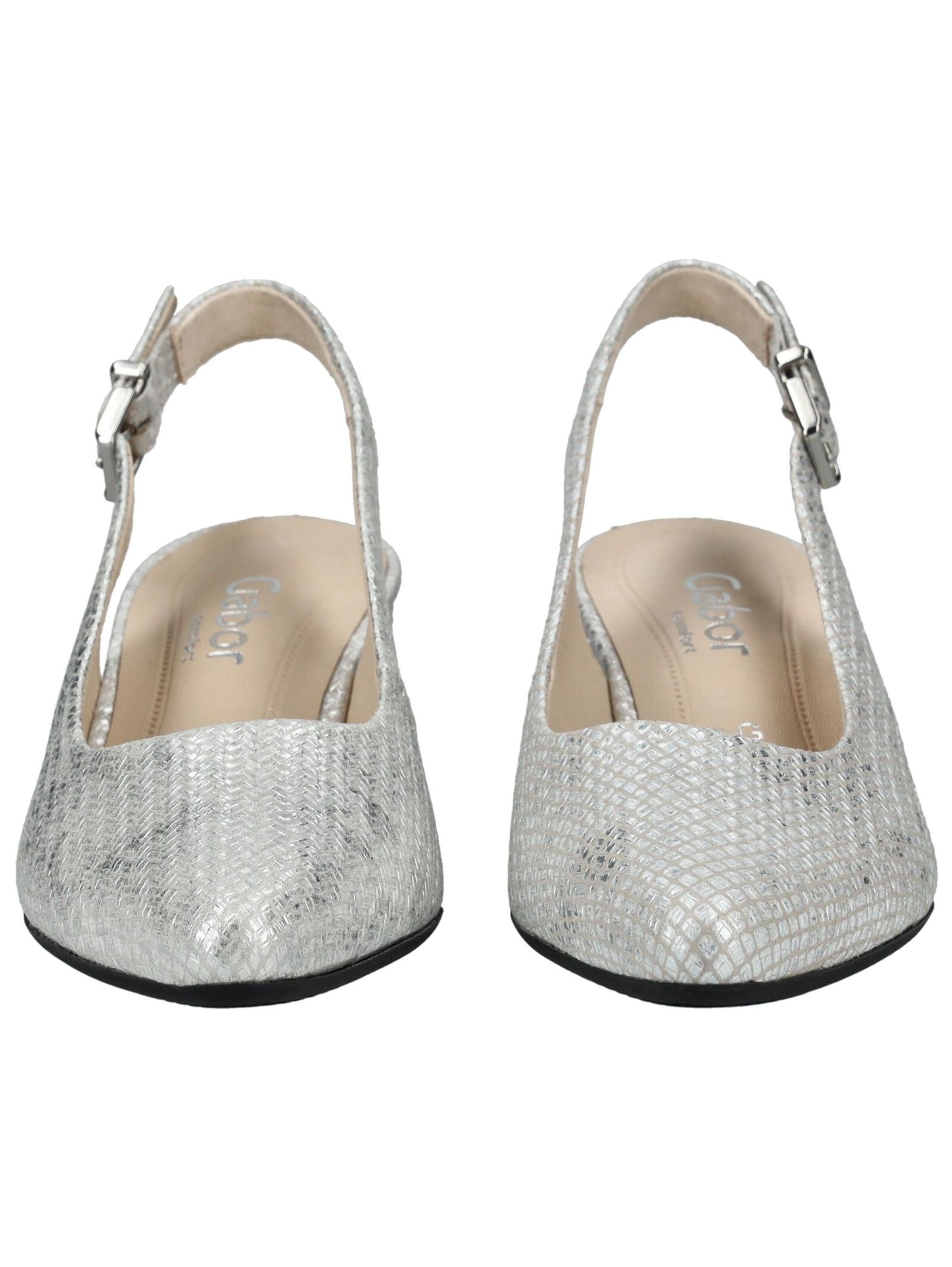 Décolleté sling di GABOR in argento